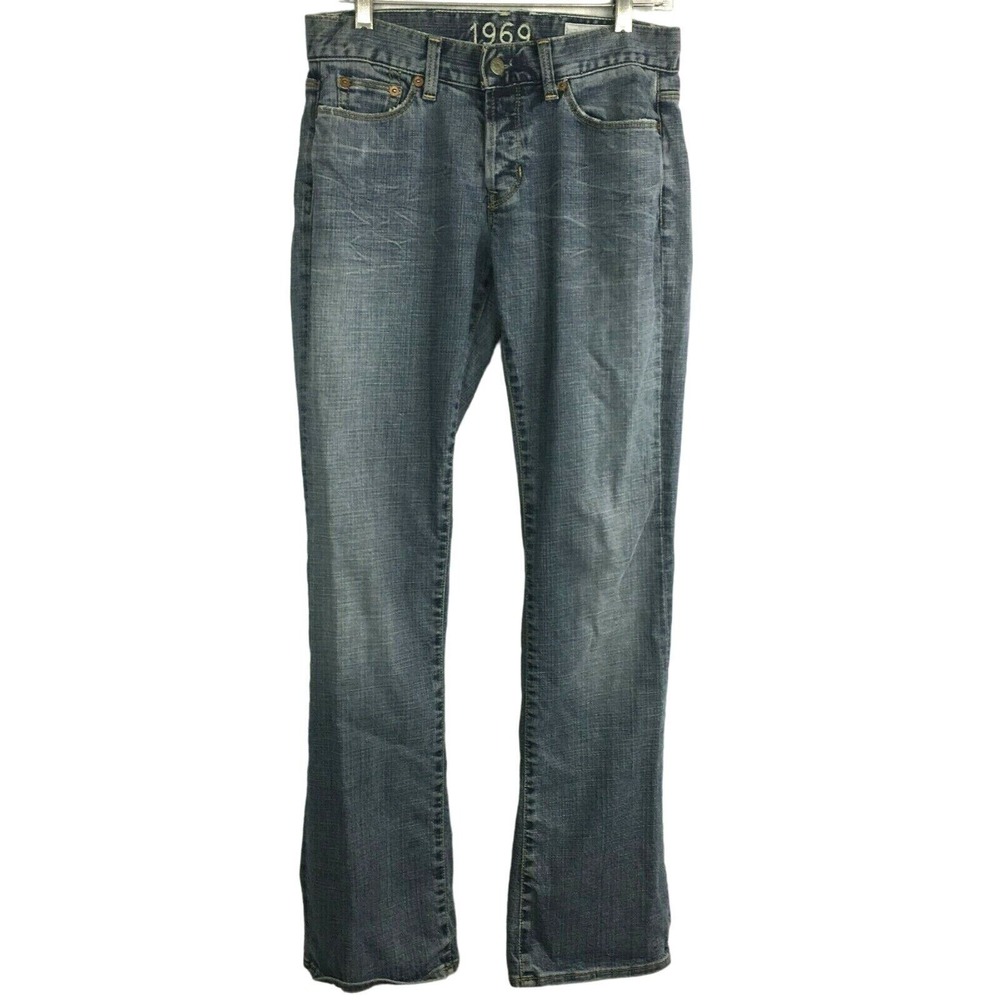 Gap Womens Vintage Low Rise Flare Jeans Sz‎ 2 Light Wash Cotton